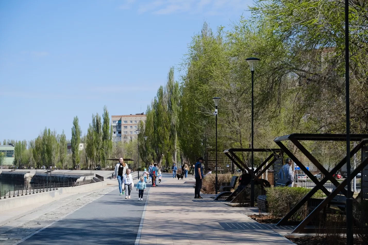 В Астрахани планируют третий этап благоустройства Комсомольской набережной