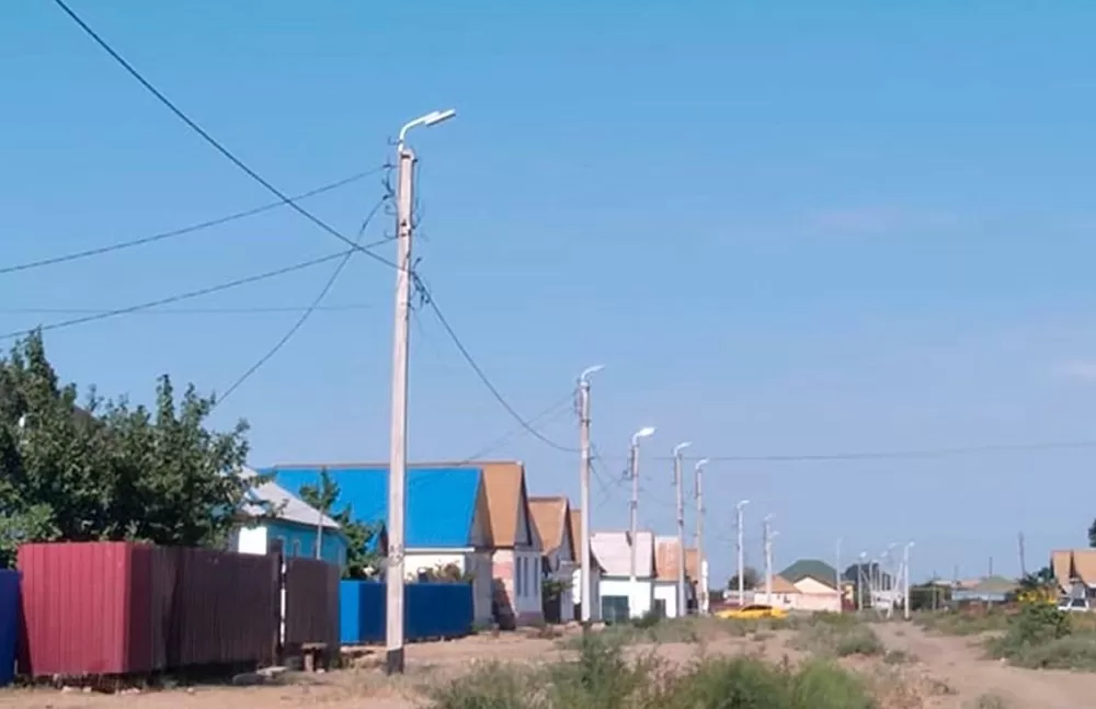 Новая линия уличного освещения введена в эксплуатацию в Астраханской области