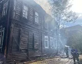 В центре Астрахани сгорел еще один жилой дом 