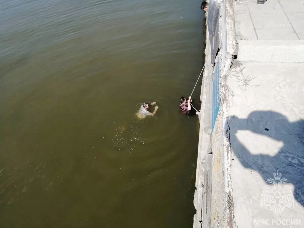Мужчина и женщина упали в Волгу с трехметрового парапета на центральной набережной Астрахани